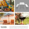 tectake® Bierzeltgarnitur, klappbar, hohe Belastbarkeit, mit Tragegriffen