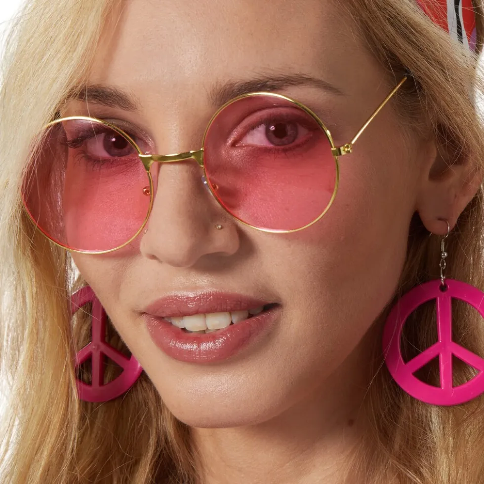tectake® Damenkostüm Hippie Flowerpower