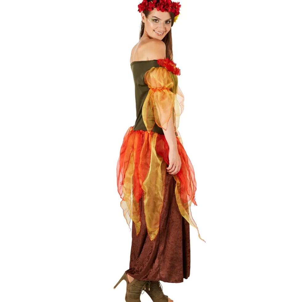 tectake® Frauenkostüm Herbstfee