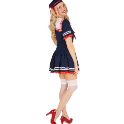 tectake® Frauenkostüm Marine-Lady
