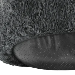 tectake® Hundebett, rund mit langem Plüsch, rutschfeste Unterseite, waschbar