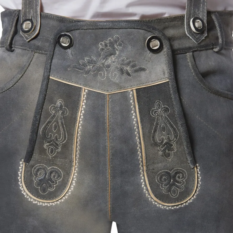 tectake® Lederhose Joshua