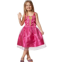 tectake® Mädchenkostüm Prinzessin pinke Rose