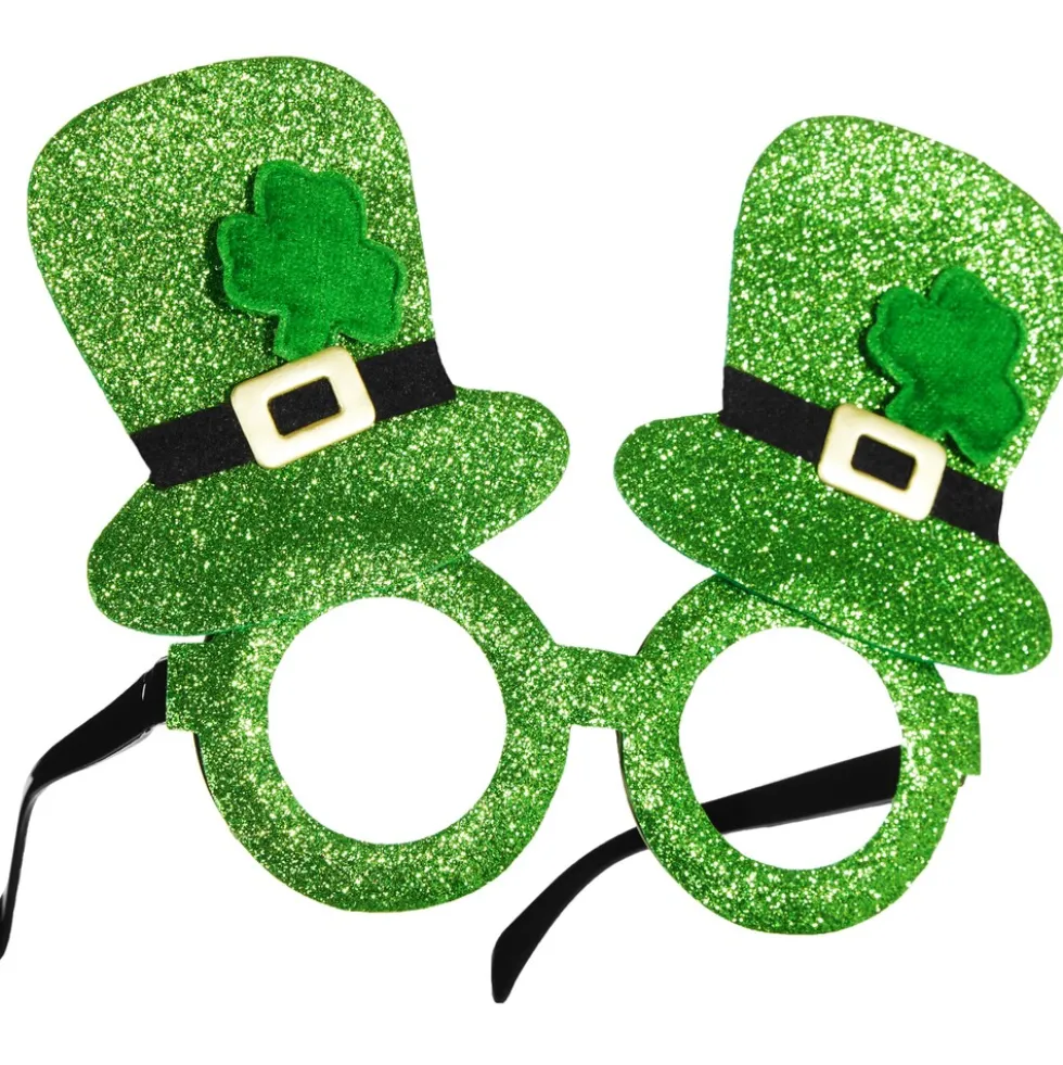 tectake® St. Patrick’s Day Spaßbrille mit Zylindern