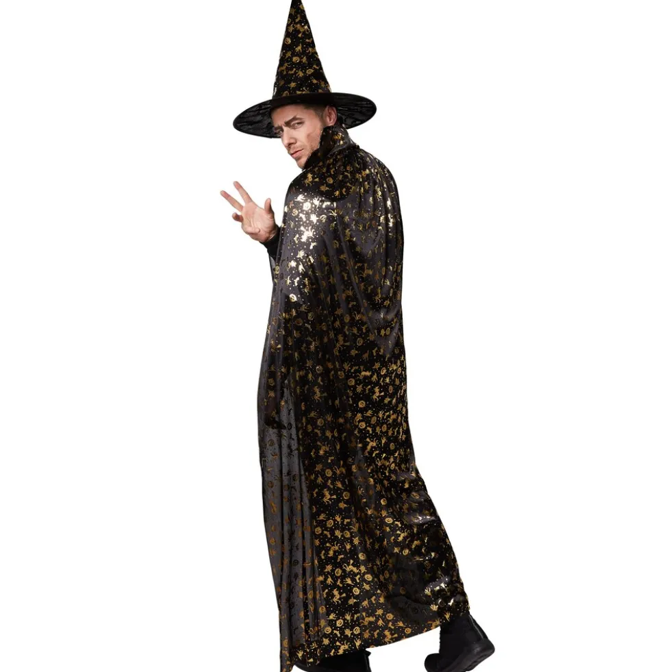 tectake® Unisex Erwachsene Set Hut und Umhang Halloween