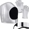 tectake® Unisexkostüm Astronaut mit Helm, Brille und Handschuhen