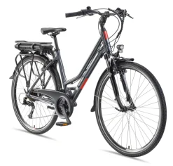 Telefunken Trekking E-Bike | Elektrofahrrad 28 Zoll | 21-Gang Kettenschaltung | Heckmotor 250W | 536,5Wh Akku | Pedelec XT485 Damen