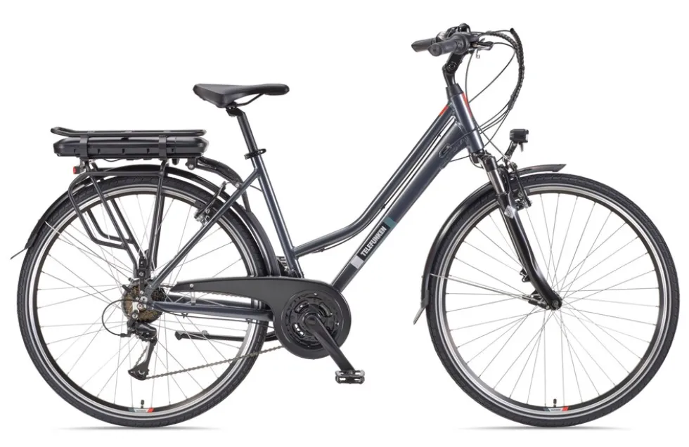 Telefunken Trekking E-Bike | Elektrofahrrad 28 Zoll | 21-Gang Kettenschaltung | Heckmotor 250W | 536,5Wh Akku | Pedelec XT485 Damen