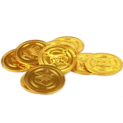 Toi-Toys - LOST HEROES Set Goldmünzen und Diamanten Pirat Schatz Münzen Gold Schatzkiste Piraten Pirate Treasure Diamond gold coins