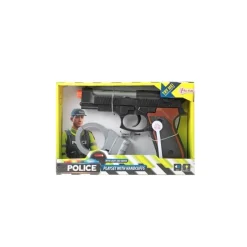 Toi-Toys POLICE Polizei Pistole mit Handschellen Rollenspiel-Set Spielzeug