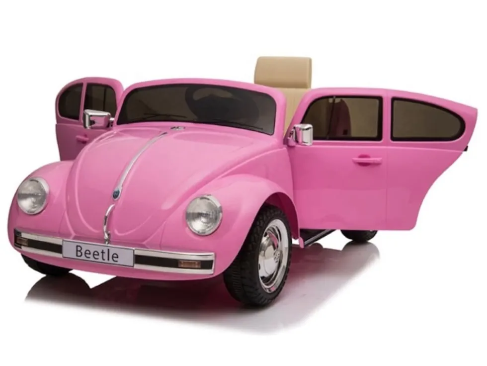 TPFLiving Elektro-Kinderauto Volkswagen Beetle Pink