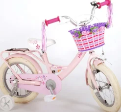 TPFSports Ashley Kinderfahrrad - Mädchen - 14 Zoll - Rücktritt + Handbremse - Weiß