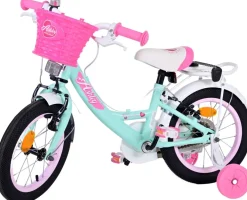 TPFSports Ashley Kinderfahrrad - Mädchen - 14 Zoll - Rücktritt + Handbremse - Weiß