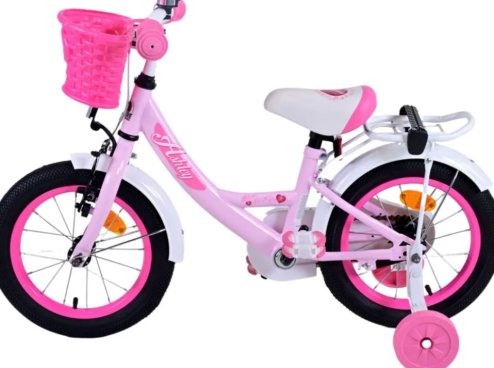 TPFSports Ashley Kinderfahrrad - Mädchen - 14 Zoll - Rücktritt + Handbremse - Weiß