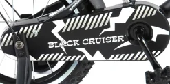 TPFSports Black Cruiser Kinderfahrrad - Jungen - 14 Zoll - Rücktritt + Handbremse - Schwarz