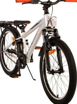 TPFSports Cross Kinderfahrrad - Jungen - 20 Zoll - Rücktritt + Handbremse - Grau