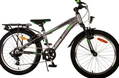 TPFSports Cross Kinderfahrrad - Jungen - 20 Zoll - Rücktritt + Handbremse - 6 Gänge - Blau
