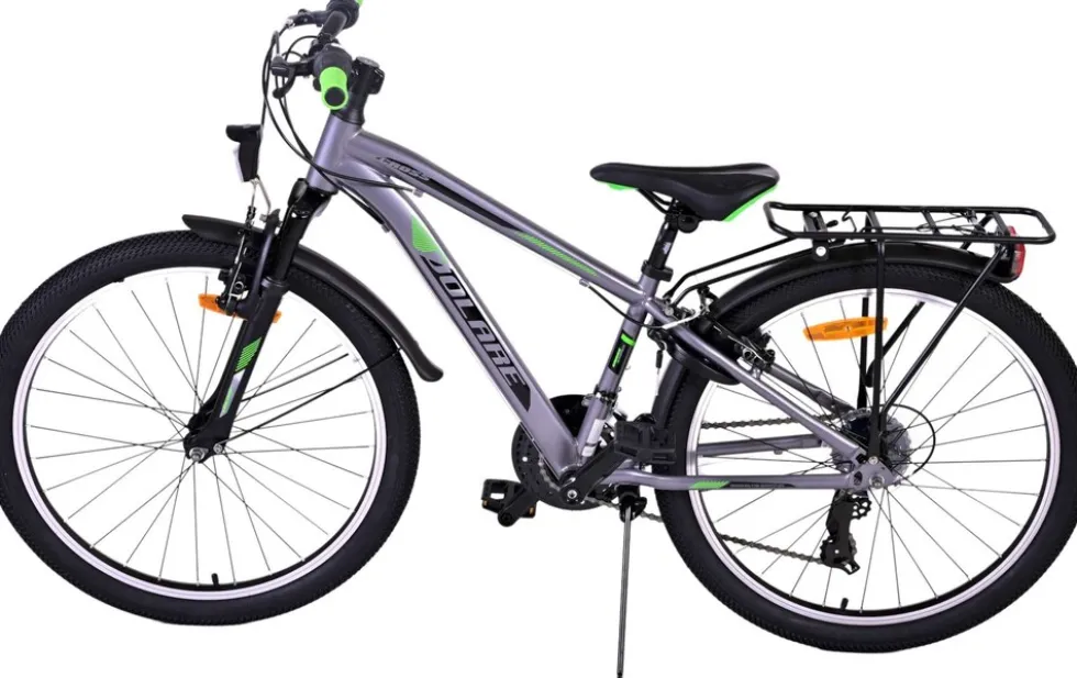 TPFSports Cross Kinderfahrrad - Jungen - 2 Handbremsen - 18 Gänge - 24 Zoll - Blau