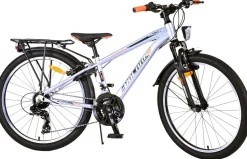 TPFSports Cross Kinderfahrrad - Jungen - 2 Handbremsen - 18 Gänge - 24 Zoll - Blau