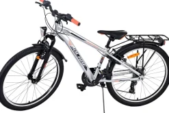 TPFSports Cross Kinderfahrrad - Jungen - 2 Handbremsen - 18 Gänge - 24 Zoll - Blau