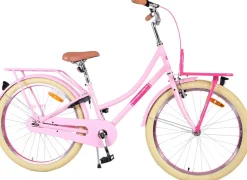 TPFSports Excellent Kinderfahrrad - Mädchen - 24 Zoll - Rücktritt + Handbremse - Rosa