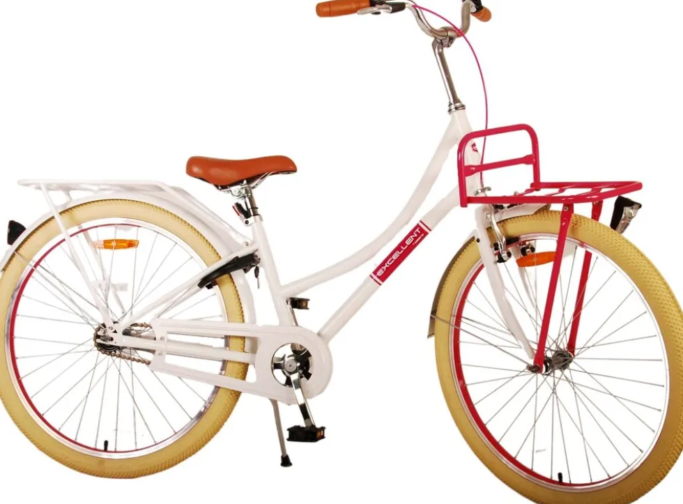 TPFSports Excellent Kinderfahrrad - Mädchen - 26 Zoll - Rücktritt + Handbremse - Grün