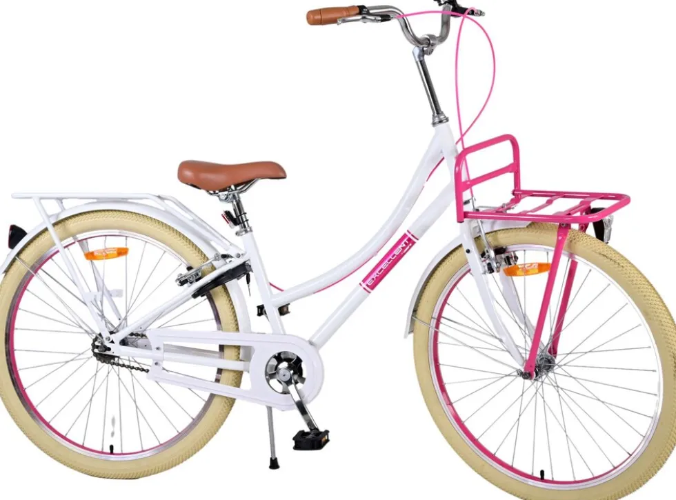 TPFSports Excellent Kinderfahrrad - Mädchen - 26 Zoll - Rücktritt + Handbremse - Grün