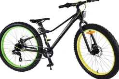 TPFSports Gradient Kinderfahrrad - Jungen - 26 Zoll - 7-Gang - Scheibenbremse - Schwarz