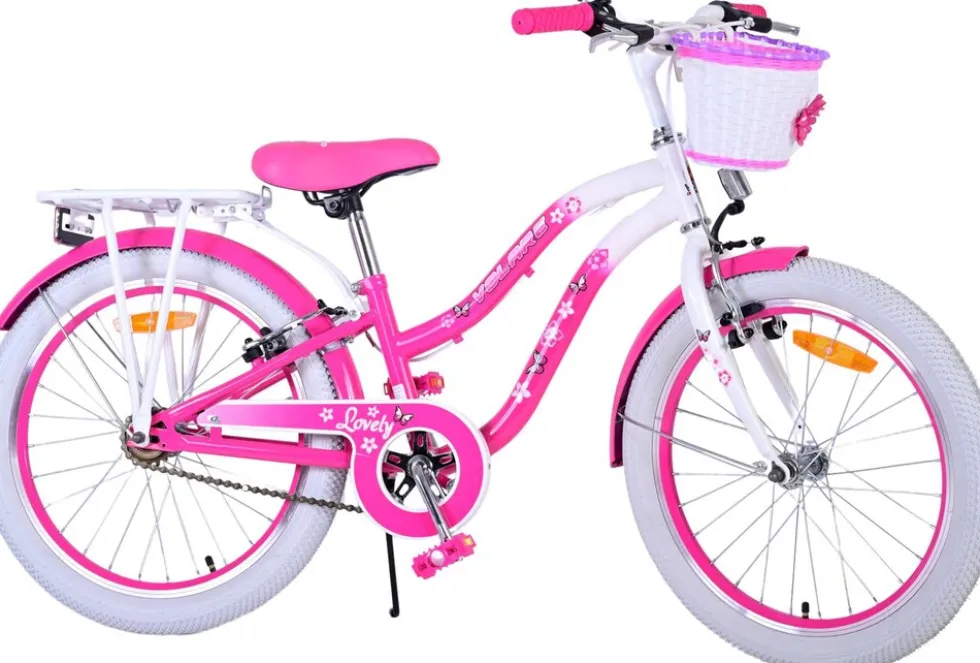 TPFSports Lovely Kinderfahrrad - Mädchen - 20 Zoll - Rücktritt + Handbremse - Rosa