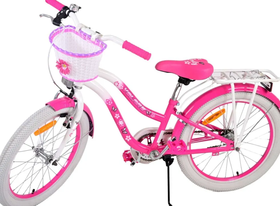 TPFSports Lovely Kinderfahrrad - Mädchen - 20 Zoll - Rücktritt + Handbremse - Rosa