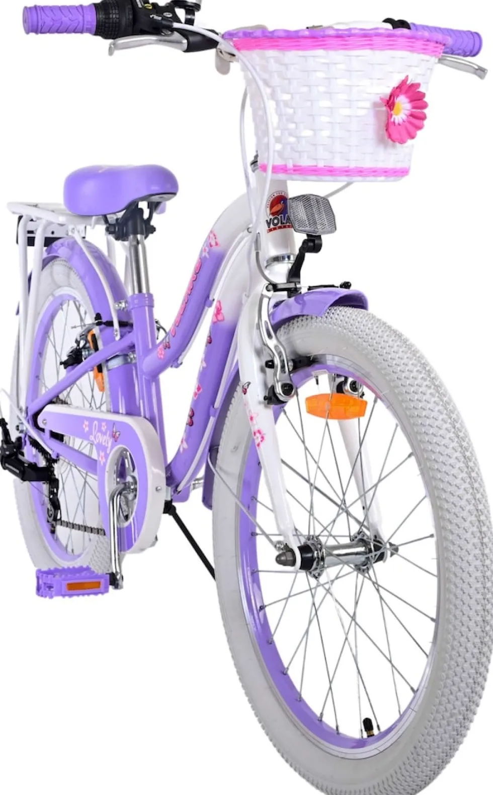 TPFSports Lovely Kinderfahrrad - Mädchen - 20 Zoll - 2 Handbremsen - 7 Gänge - Lila