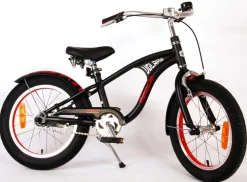TPFSports Miracle Cruiser Kinderfahrrad - Jungen - 16 Zoll - Rücktritt + Handbremse - Mattschwarz