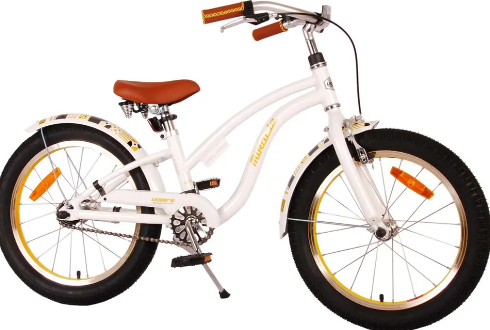 TPFSports Miracle Cruiser - Mädchen - 18 Zoll - Rücktritt + Handbremse - Weiß