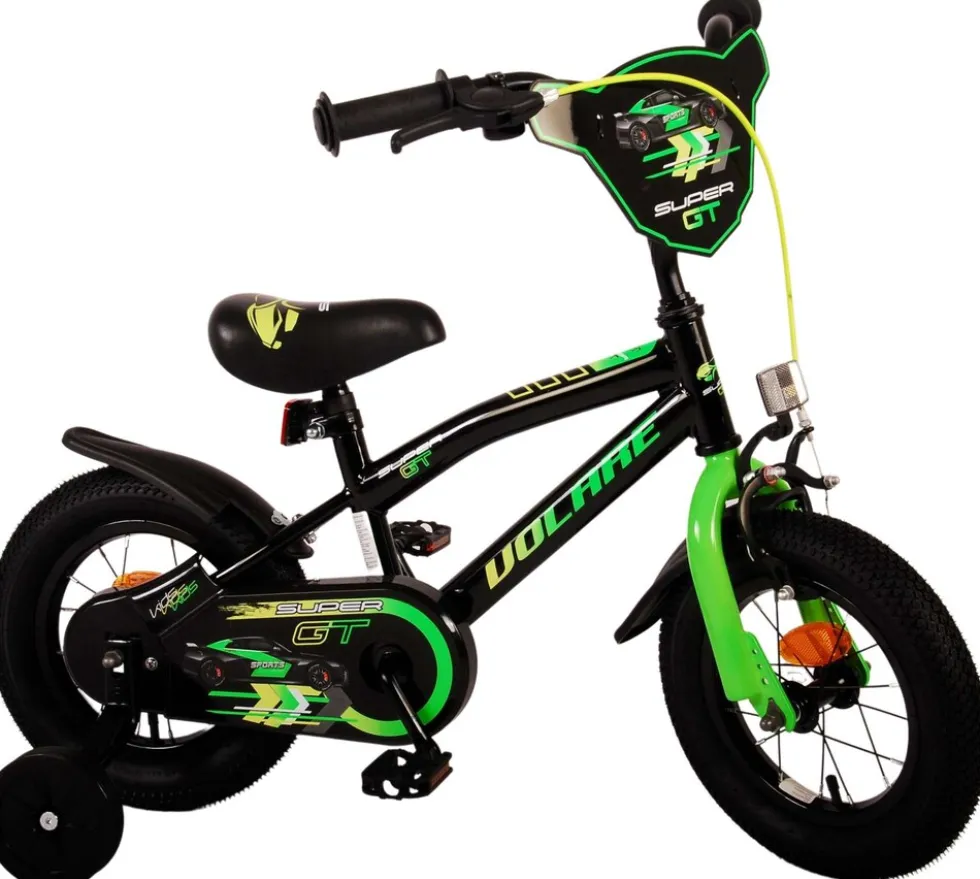 TPFSports Super GT Kinderfahrrad - Jungen - 12 Zoll - Rücktritt + Handbremse - Grün