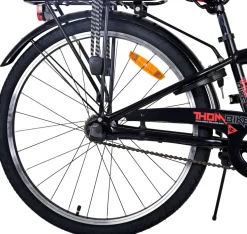 TPFSports Thombike Kinderfahrrad - Jungen - 24 Zoll - Rücktritt + Handbremse - 3 Gänge - Grün