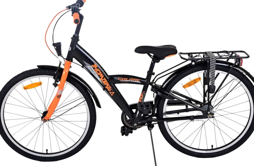 TPFSports Thombike Kinderfahrrad - Jungen - 24 Zoll - Rücktritt + Handbremse - 3 Gänge - Grün