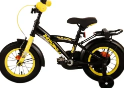 TPFSports Thombike Kinderfahrrad - Jungen - 12 Zoll - Rücktritt + Handbremse - Schwarz/Orange