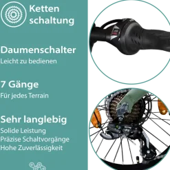Tretwerk Akimbo Plus E Bike 20 Zoll Klapprad Elektrofahrrad 360Wh 155 - 190 cm Pedelec Klappfahrrad 8 Gang