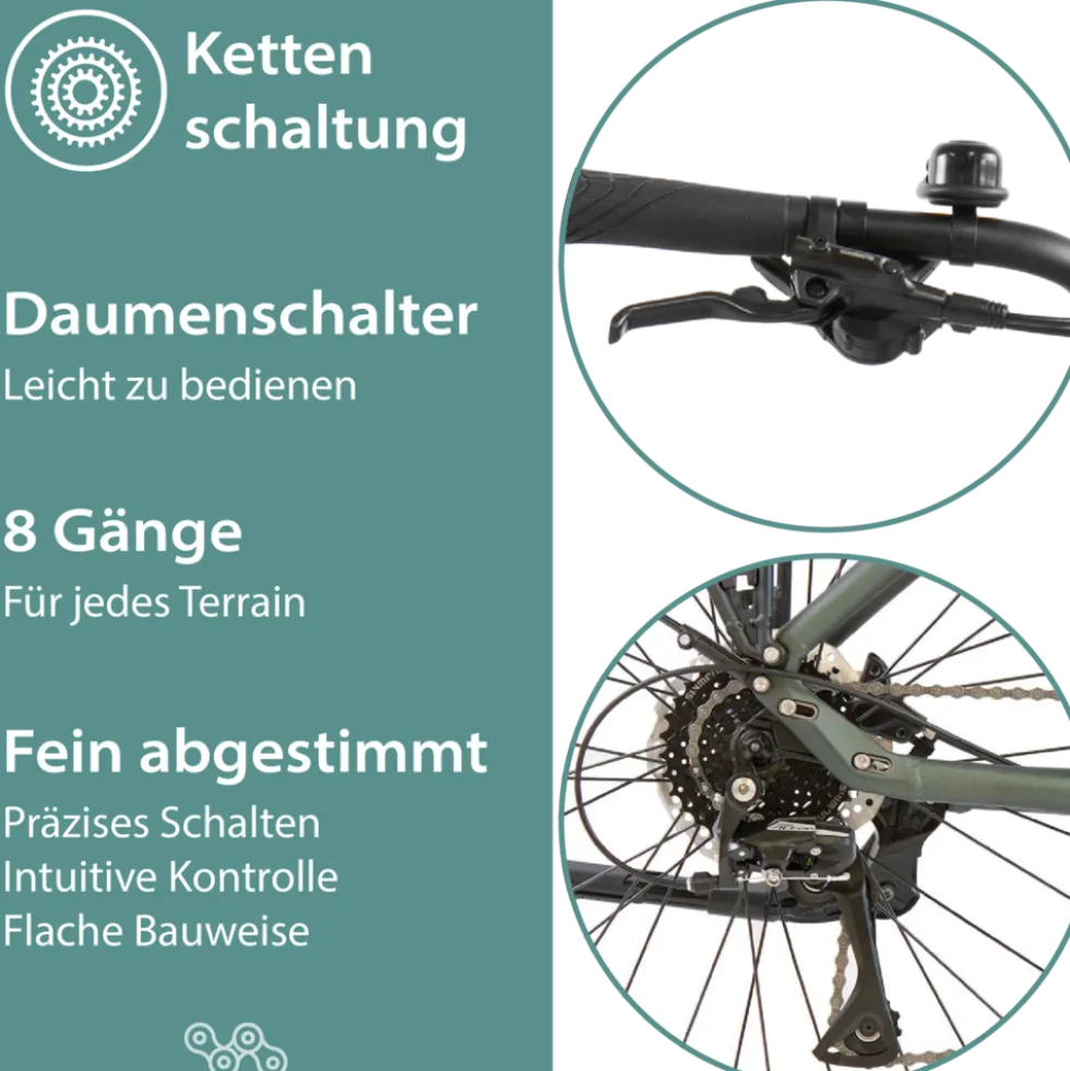 Tretwerk Sonic Pedelec 28 Zoll E Bike Trekkingrad 160 - 180 cm Elektrofahrrad Trekking 8 Gänge Damen Herren Fahrrad