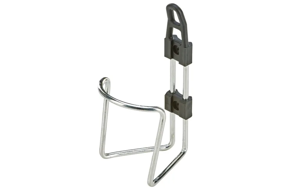 Trinkflaschenhalter, Aluminium, mit Befestitungsmaterial, farblich sortiert (schwarz und silber)