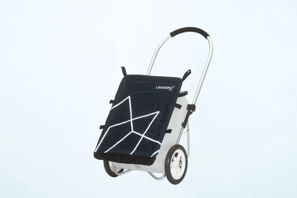 Trolley Max - Einkaufswagen marine/weiss