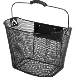 Ventura Fahrradkorb vorne Lenkerkorb mit Clip On Halter Korb aus Draht für Fahrrad oder E Bike
