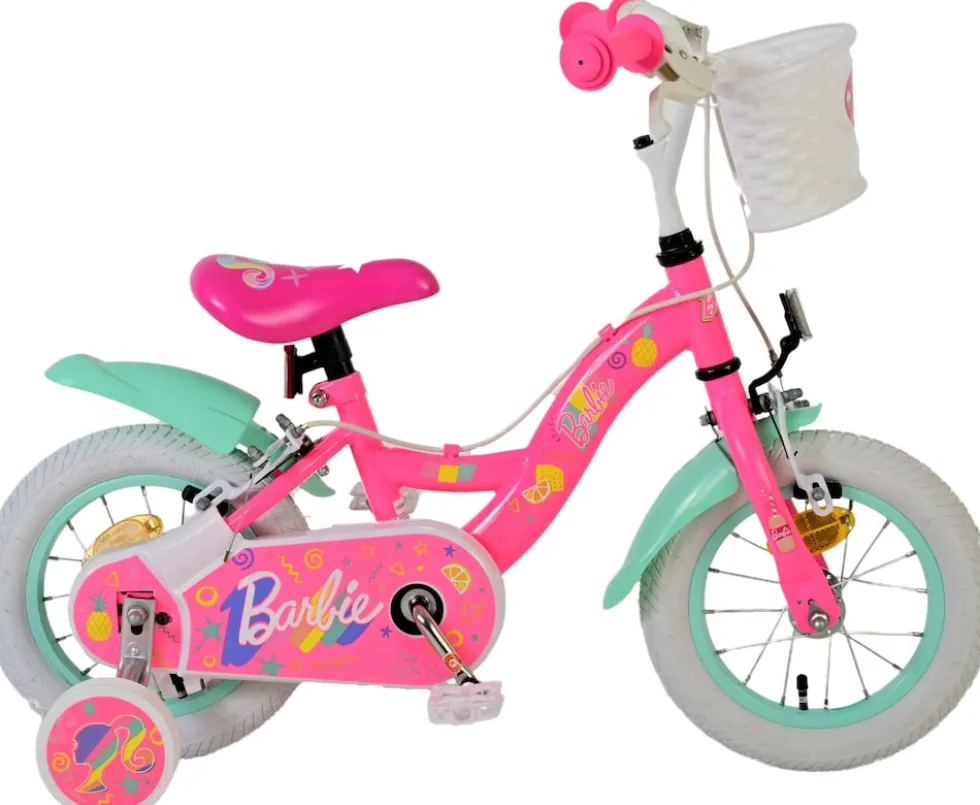 VOLARE Kinderfahrrad Barbie, 12 Zoll, ohne Rücktrittbremse