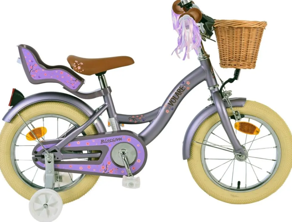 VOLARE Kinderfahrrad Blossom 14 Zoll, lila