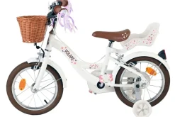 VOLARE Kinderfahrrad Blossom 14 Zoll ohne Rücktrittbremse, weiß