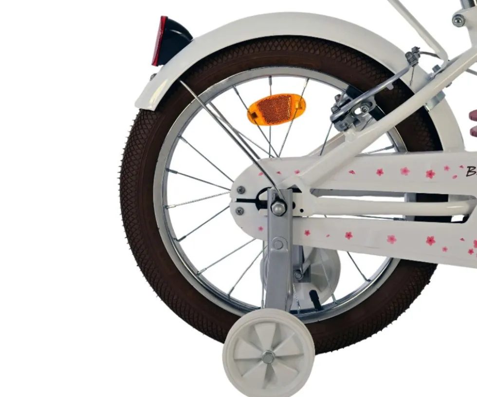 VOLARE Kinderfahrrad Blossom 16 Zoll weiß, ohne Rücktrittbremse
