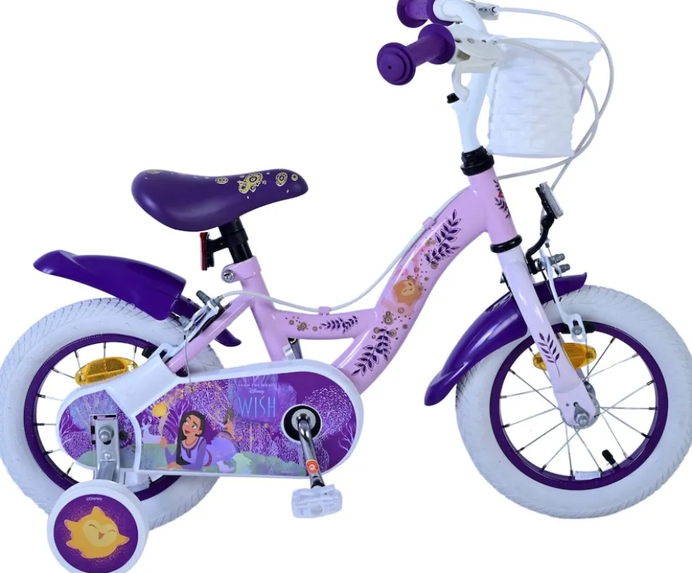 VOLARE Kinderfahrrad Disney Wish 12 Zoll, ohne Rücktrittbremse