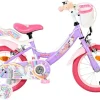 VOLARE Kinderfahrrad Unicorn 14 Zoll ohne Rücktrittbremse, lila