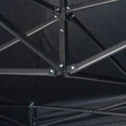 Weber #Werkeholics Easy-Up Zelt 3 x 3 m Pavillon inkl. 3 Seitenwände schwarz