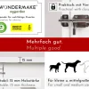 WONDERMAKE® Design Hundekäfig aus Holz für Zuhause Wohnung mit Beistelltisch, Hundebox fürs Wohnzimmer Indoor, 90x60 cm weiß